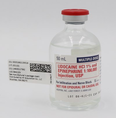 SERIALIZED LABELING - SERIALIZED 50 Ml VIAL